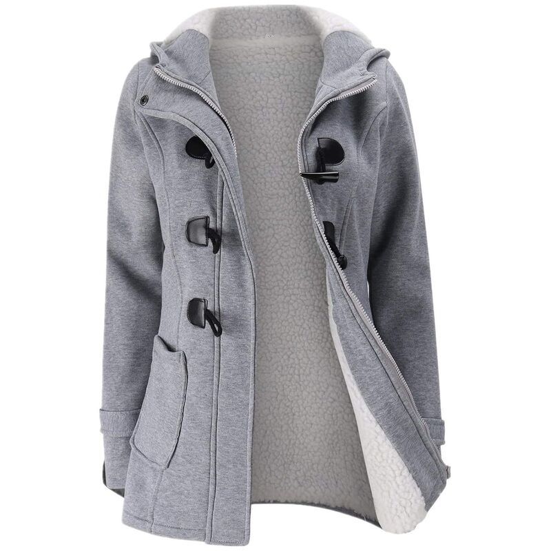 メガリテイラー レディース アウター ジャケット・ブルゾン コート フリース MegaRetailer Women s Cozy Sherpa Fleece Hooded Coat Multicolo