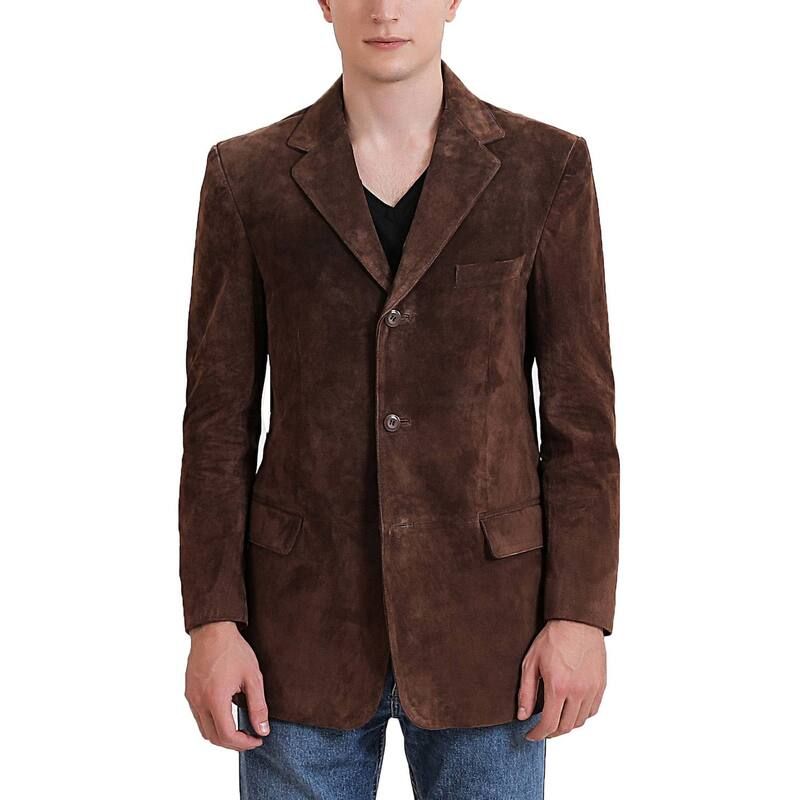 ビージーエスディー レディース アウター ジャケット・ブルゾン スエード ブレザー Mens Bgsd Liam Suede Leather Blazer Jacket Brown ブラウン