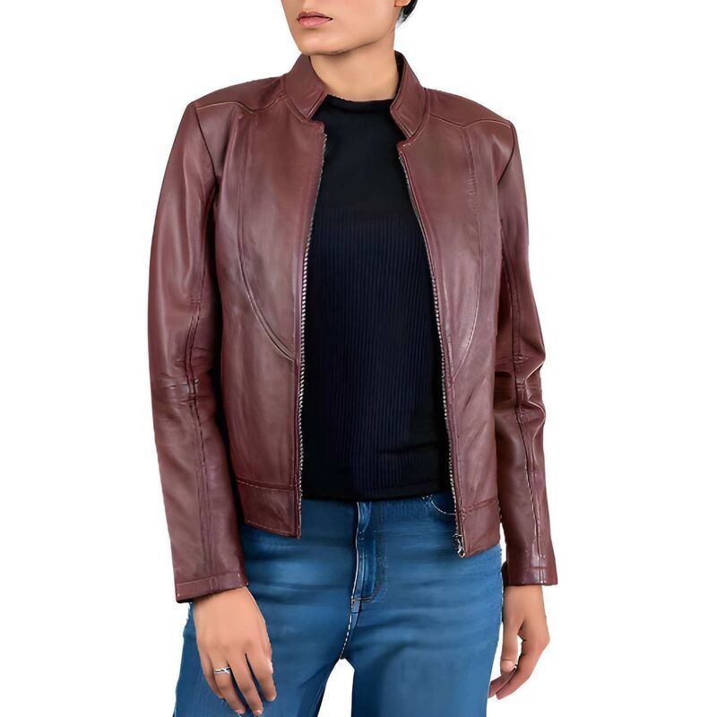 メガリテイラー レディース アウター ジャケット・ブルゾン コート レザー MegaRetailer Stylish Casual Womens Leather Jacket Classic Bike