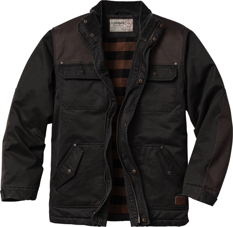 レジェンダリーホワイトテイルズ レディース アウター ジャケット・ブルゾン コート Mens Legendary Whitetails Tough as Buck Chore Coat Black ブ