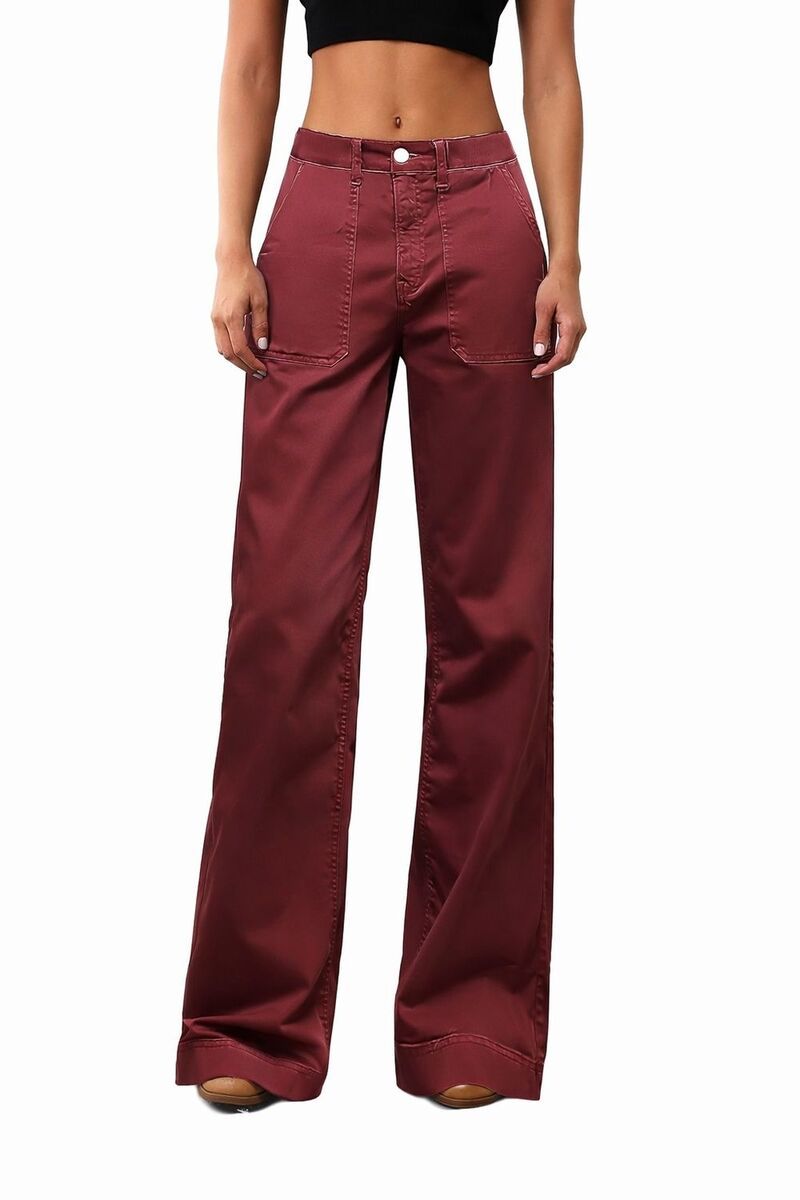 メガリテイラー レディース ボトムス デニムパンツ ワイドレッグ ジーンズ MegaRetailer Women Classic Wide Leg Jeans Deepink ピンク