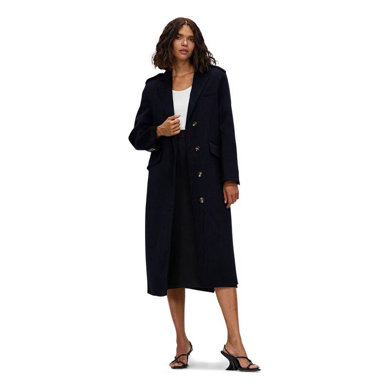 ベルアンドブルーム レディース アウター ジャケット・ブルゾン コート Belle Bloom Tainted Love Longline Coat Navy ネイビー
