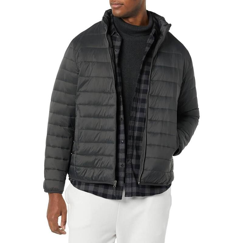 メガリテイラー レディース アウター ジャケット・ブルゾン MegaRetailer Men s TravelReady Lightweight Puffer Jacket Dark Grey グレー