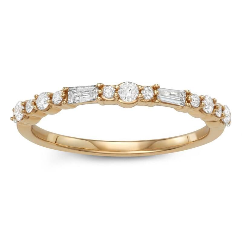 ヴェラウォン レディース アクセサリー リング Simply Vera Wang 14k Gold 13 CaratW Diamond Anniversary Ring Yellow イエロー