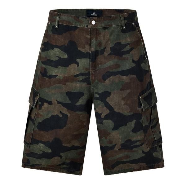 リプレゼント メンズ ボトムス ハーフパンツ・ショーツ ショートパンツ Represent Mens Camo Cargo Shorts Camo