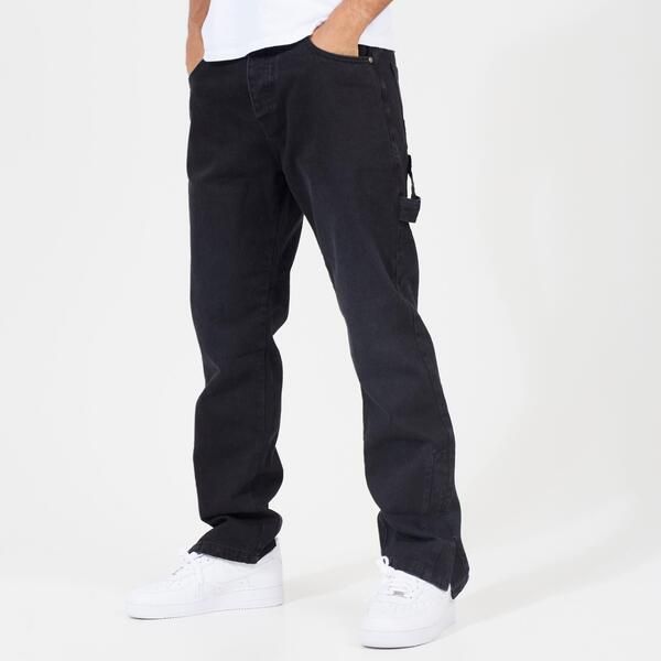 ブレーブソウル メンズ ボトムス デニムパンツ Brave Soul BS Mens Loose Fit Carpenter Jean Charcoal Wash チャコール