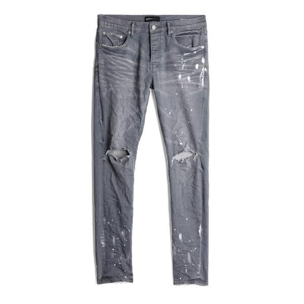 パープルブランド メンズ ボトムス デニムパンツ ジーンズ Purple Brand P001 Worn Slim Jeans Worn Grey グレー