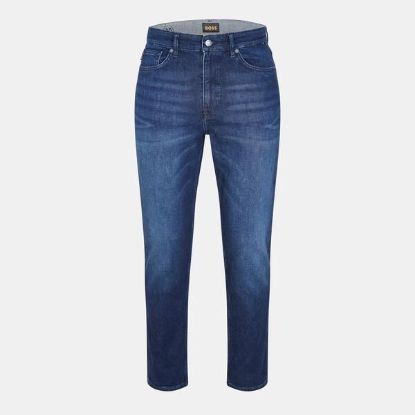 ボス メンズ ボトムス デニムパンツ ストレート ジーンズ Boss Mens Ogden Straight Leg Jeans Dark Blue 406 ブルー