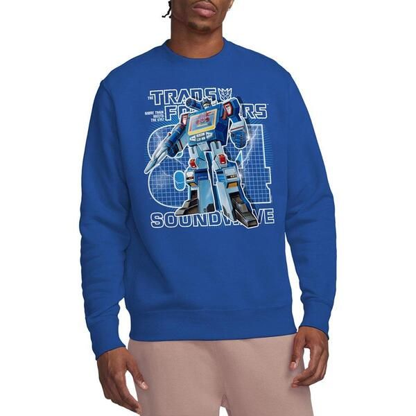 ハズブロ メンズ トップス Tシャツ Hasbro Transformers Generations Retro Decepticon Soundwav Blue ブルー