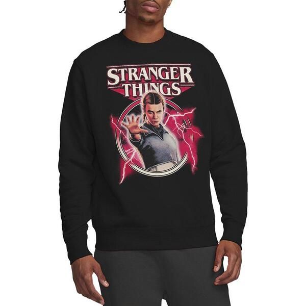 ストレンジャーシングス メンズ アウター パーカー・スウェット シャツ Stranger Thingstranger Things Eleven Lightning Poster Sweatshirt
