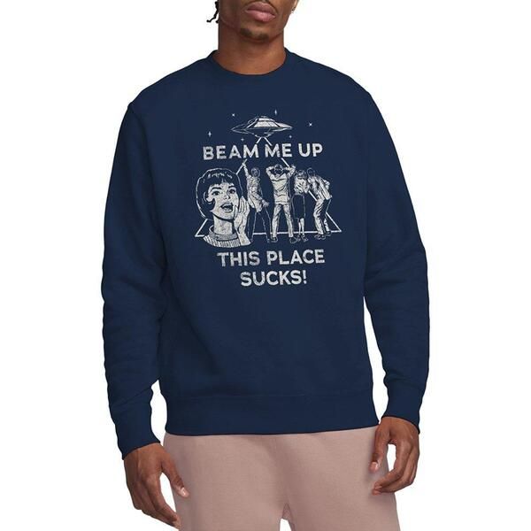 ストレンジャーシングス メンズ アウター パーカー・スウェット シャツ Stranger Thingstranger Things Beame Up Sweatshirt Navy ネイビー