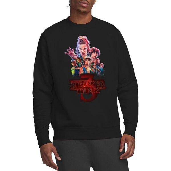 ストレンジャーシングス メンズ アウター パーカー・スウェット シャツ Stranger Thingstranger Thingseason Three Poster Sweatshirt Black