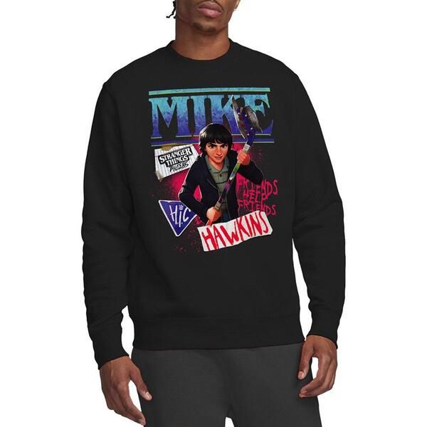 ストレンジャーシングス メンズ アウター パーカー・スウェット シャツ Stranger Thingstranger Things Tales From 85 Mike Sweatshirt Blac