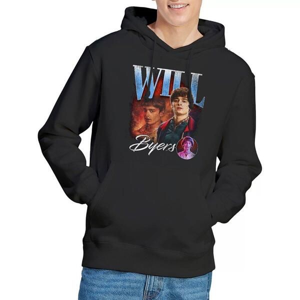 ストレンジャーシングス メンズ トップス シャツ パーカー Stranger Thingstranger Things Will Homage Hoodie Black ブラック