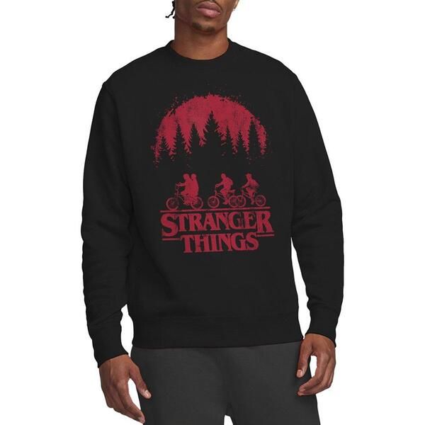 ストレンジャーシングス メンズ アウター パーカー・スウェット シャツ Stranger Thingstranger Things Bikesweatshirt Black ブラック
