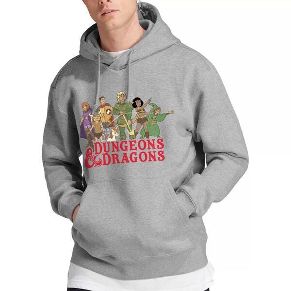 ハズブロ メンズ アウター パーカー・スウェット Hasbro Dungeons Dragons Line Upullover Hoodie Grey グレー