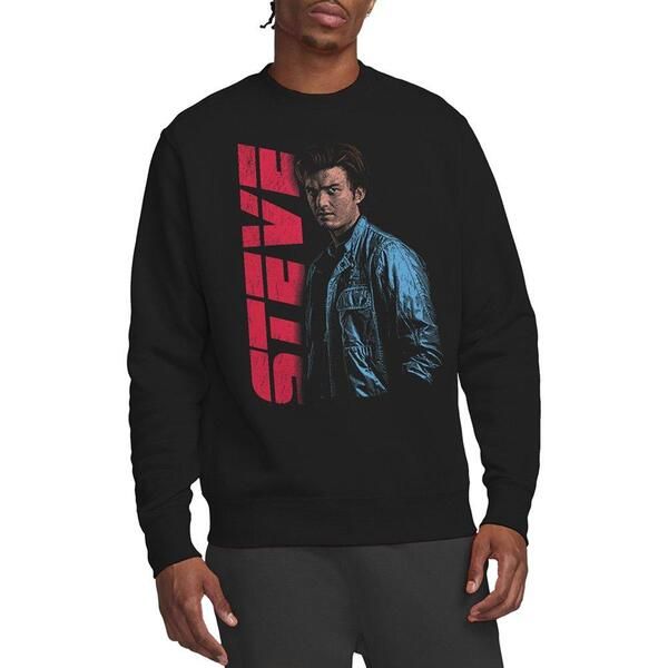 ストレンジャーシングス メンズ アウター パーカー・スウェット シャツ Stranger Thingstranger Thingsteve Neo Homage Sweatshirt Black ブラ