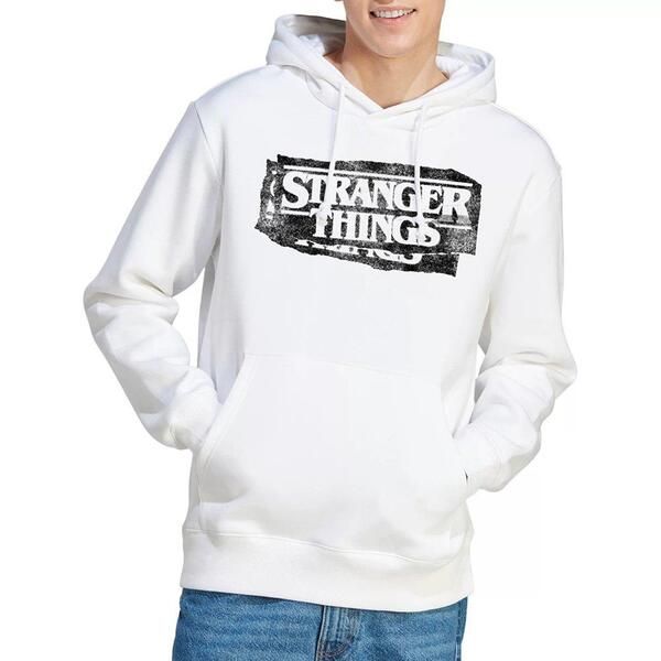 ストレンジャーシングス メンズ アウター パーカー・スウェット ロゴ Stranger Thingstranger Things Punk Logo Hoodie White ホワイト