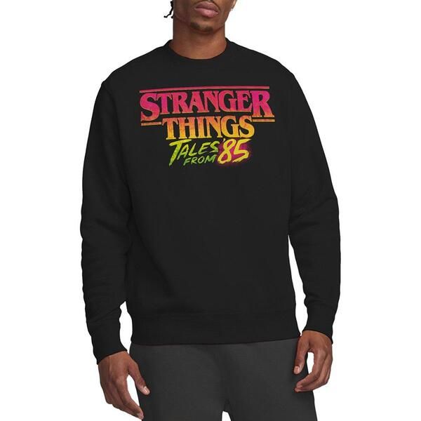 ストレンジャーシングス メンズ トップス Tシャツ スウェット ロゴ Stranger Thingstranger Things Tales From 85 Logo Sweatshirt Black
