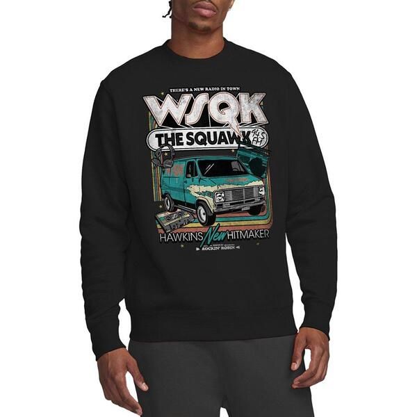 ストレンジャーシングス メンズ アウター パーカー・スウェット シャツ Stranger Thingstranger Things Wsqk The Squawk Retro Sweatshirt B
