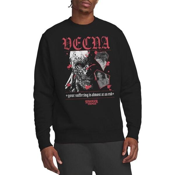 ストレンジャーシングス メンズ アウター パーカー・スウェット シャツ Stranger Thingstranger Things Vecna Suffering Sweatshirt Black ブ