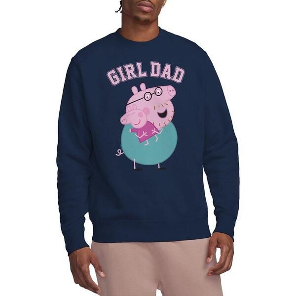 ハズブロ メンズ アウター パーカー・スウェット シャツ Hasbro Peppa Pig Daddy Pigirl Dad Sweatshirt Navy ネイビー