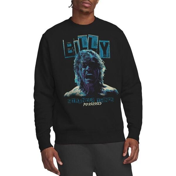 ストレンジャーシングス メンズ トップス シャツ スウェット Stranger Thingstranger Things Billy Possessed Sweatshirt Black ブラック