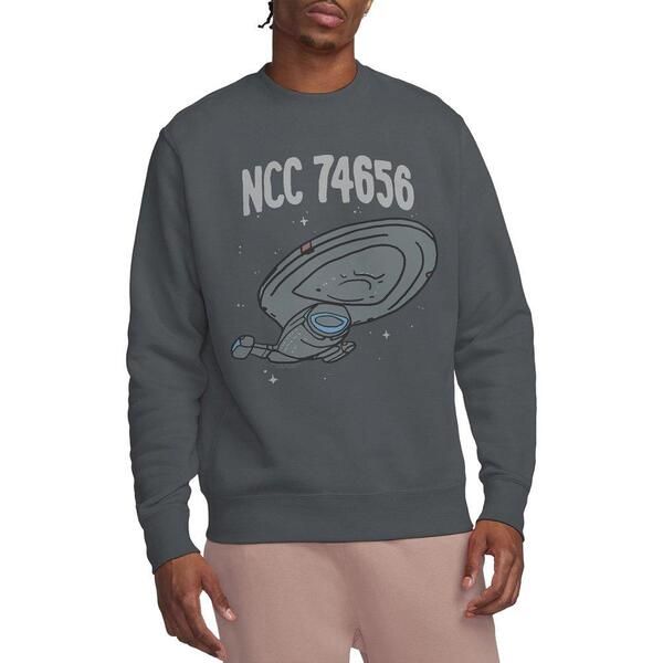 スター・トレック メンズ アウター パーカー・スウェット シャツ Star Trek Star Trek The Intrepid Class Crew Sweatshirt Charcoal チャコ