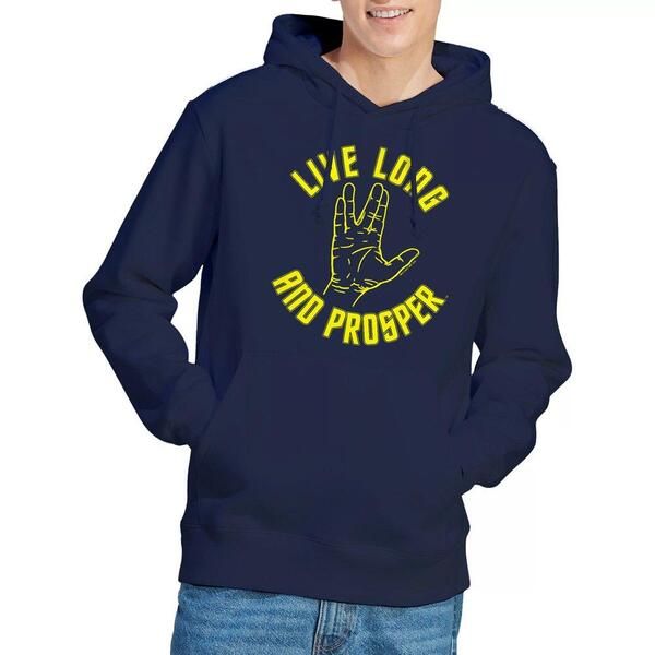 スター・トレック メンズ アウター パーカー・スウェット Star Trek Star Trek Live Long Hand Hoodie Navy ネイビー