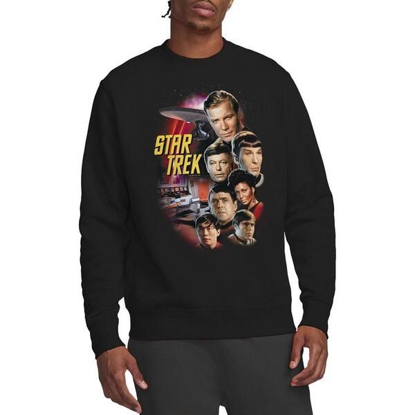 スター・トレック メンズ アウター パーカー・スウェット シャツ Star Trek St Original The Classicrew Crew Sweatshirt Black ブラック