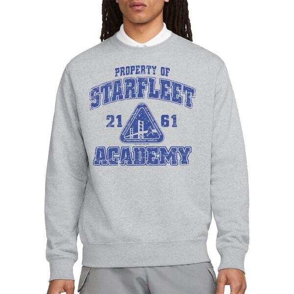 スター・トレック メンズ アウター パーカー・スウェット シャツ Star Trek Star Trek Old School Sweatshirt Athletic Heather Grey グレー