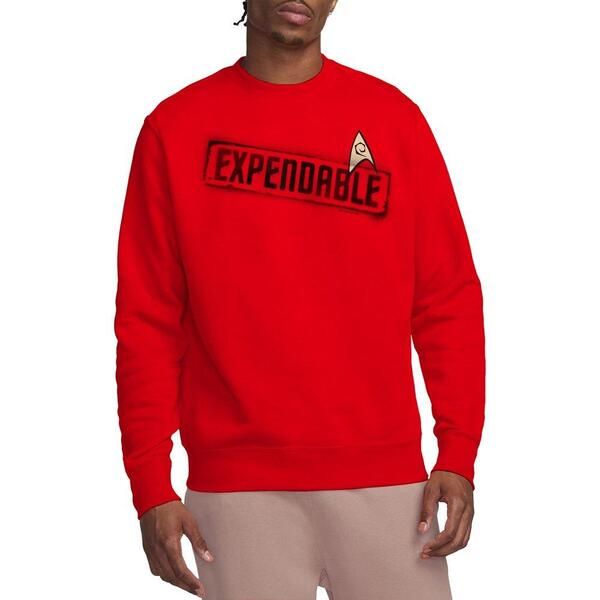 スター・トレック メンズ アウター パーカー・スウェット シャツ Star Trek Star Trek Expendable Crew Sweatshirt Red レッド