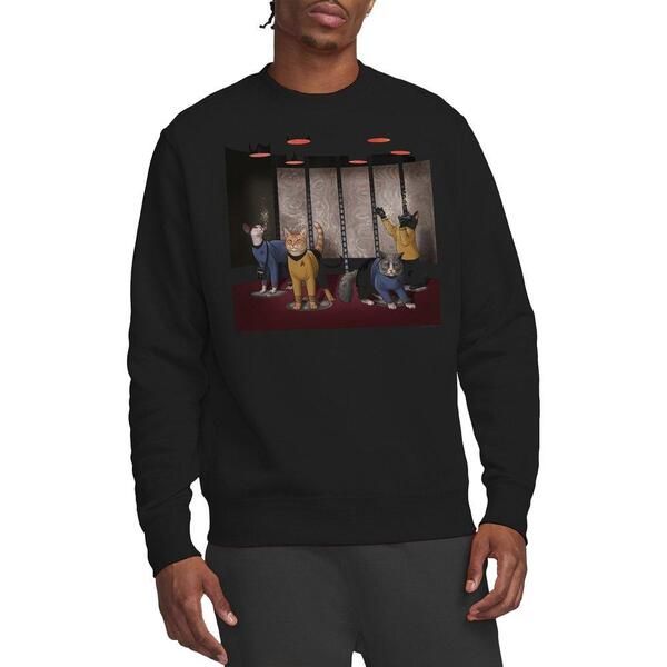 スター・トレック メンズ アウター パーカー・スウェット シャツ Star Trek Star Trek Beameow Up Crew Sweatshirt Black ブラック