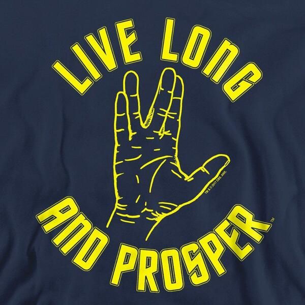 スター・トレック メンズ アウター パーカー・スウェット シャツ Star Trek Star Trek Live Long Hand Crew Sweatshirt Navy ネイビー スター・トレック メンズ アウター パーカー・スウェット シャツ Star Trek Star Trek Live Long Hand Crew Sweatshirt Navy ネイビー