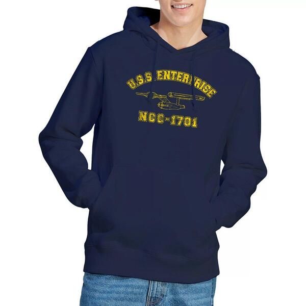 スター・トレック メンズ アウター パーカー・スウェット Star Trek Star Trek Enterprise Athletic Hoodie Navy ネイビー