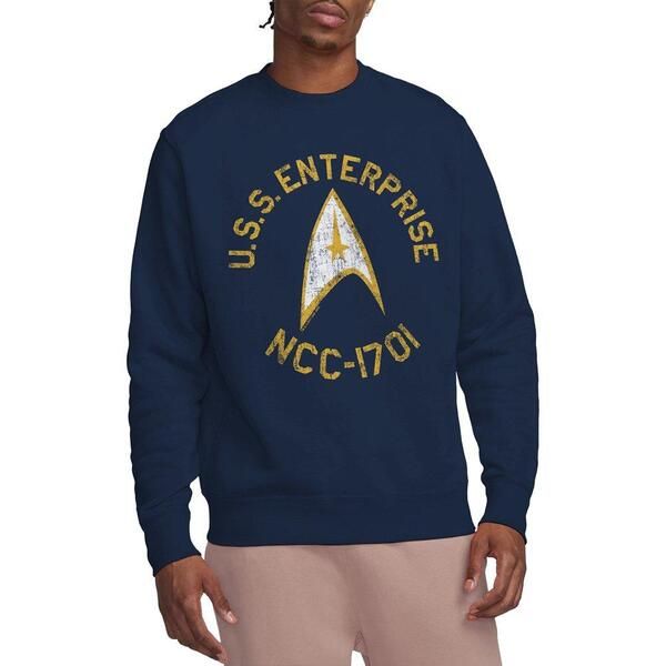 スター・トレック メンズ アウター パーカー・スウェット シャツ Star Trek Star Trek Collegiate Crew Sweatshirt Navy ネイビー
