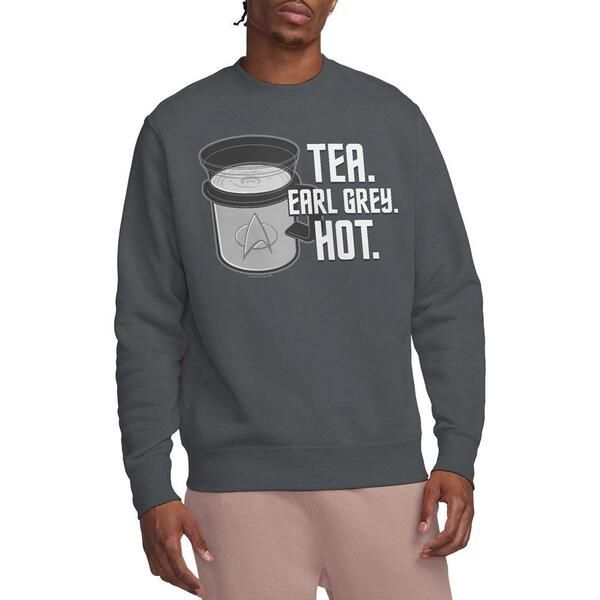 スター・トレック メンズ アウター パーカー・スウェット シャツ Star Trek Star Trek Earl Grey Crew Sweatshirt Charcoal チャコール