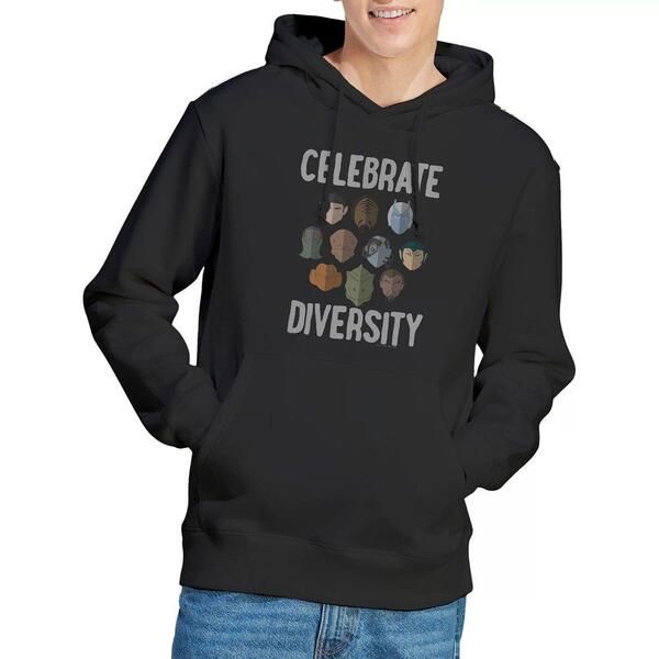 スター・トレック メンズ アウター パーカー・スウェット Star Trek Star Trek The Celebrate Diversity Hoodie Black ブラック
