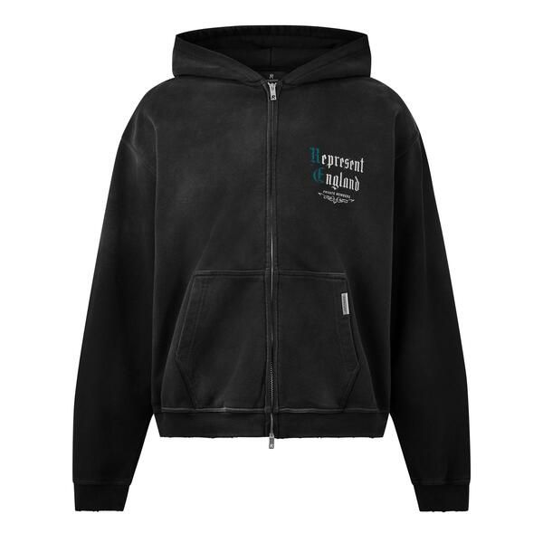 リプレゼント メンズ アウター パーカー・スウェット Represent Mens Private Memory Overhead Hoodie Stained Black ブラック