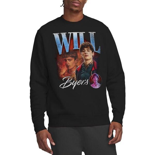 ストレンジャーシングス メンズ アウター パーカー・スウェット シャツ Stranger Thingstranger Things Will Homage Sweatshirt Black ブラック
