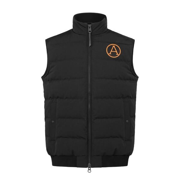 アークティックアーミー メンズ アウター ベスト ジレ Arctic Army Mens Muskox Baffle Stitched Stand Collar Gilet Black ブラック