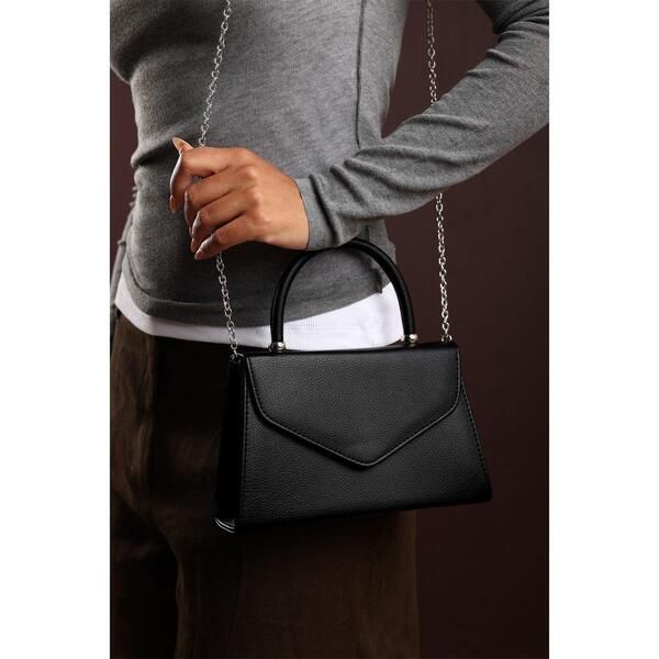 ホエアズザットフロム レディース バッグ Wheres That From Wherestructured Top Handle Shoulder Bag Black ブラック