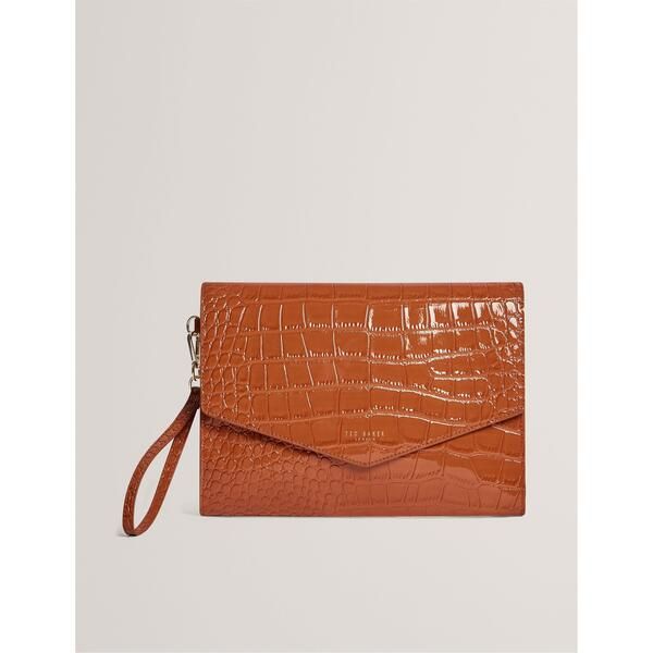 テッドベーカー レディース バッグ Ted Baker Womens Croc Pouch Tan タン