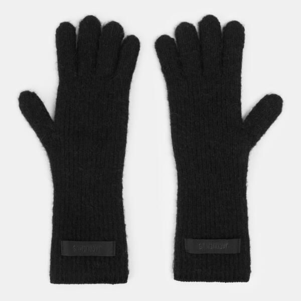 ジャクエムス メンズ アクセサリー 手袋 ニット Jacquemus Mens Knitted Gloves Black ブラック