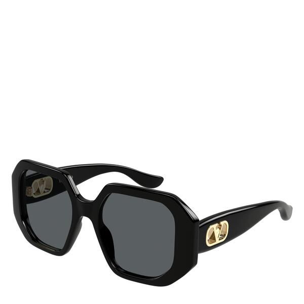 ヴァレンティノ レディース アクセサリー サングラス・アイウェア Valentino VG0003SA Womens Hexagon Sunglasses BlackGrey ブラック