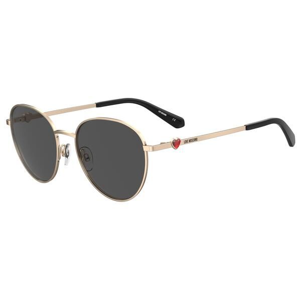 モスキーノ レディース アクセサリー サングラス・アイウェア Moschino Womens Round Sunglasses Rose Gold ゴールド