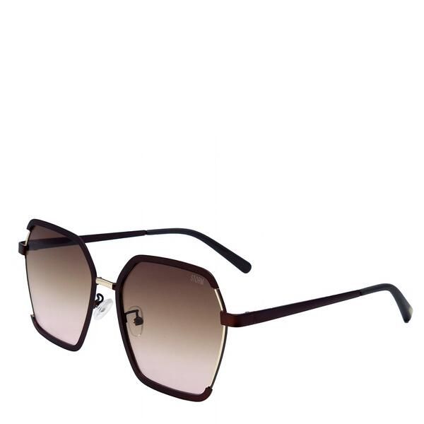ストーム レディース アクセサリー サングラス・アイウェア Storm Womens Hexagon Sunglasses Burgundy バーガンディ