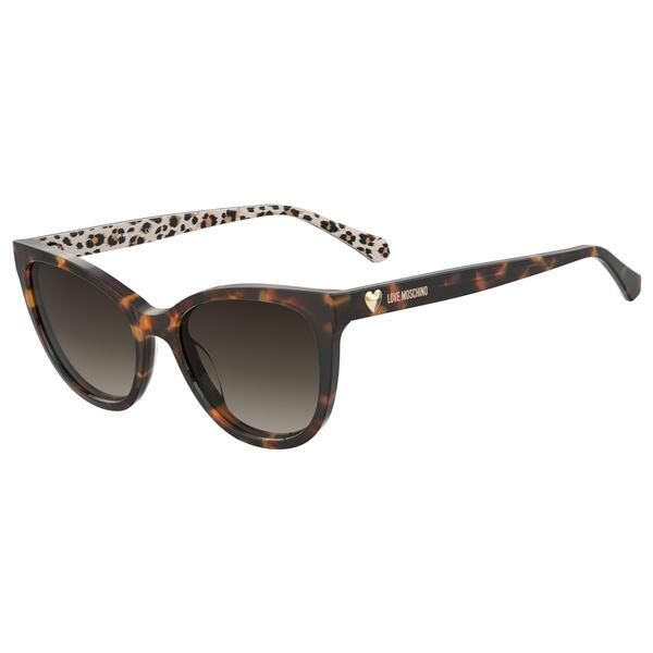 モスキーノ レディース アクセサリー サングラス・アイウェア Moschino Womens Cat Eye Sunglasses Pattern Havana