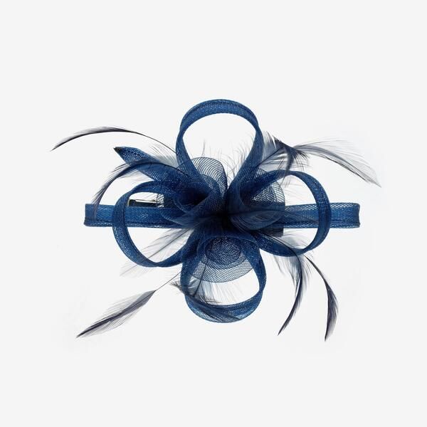 ジョンリチャード レディース アクセサリー 帽子 Jon Richard Navy Small Clip Fascinator Blue ブルー