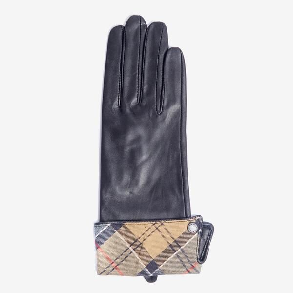 バブアー レディース アクセサリー 手袋 レザー Barbour Lady Jane Leather Gloves BlackTartan ブラック